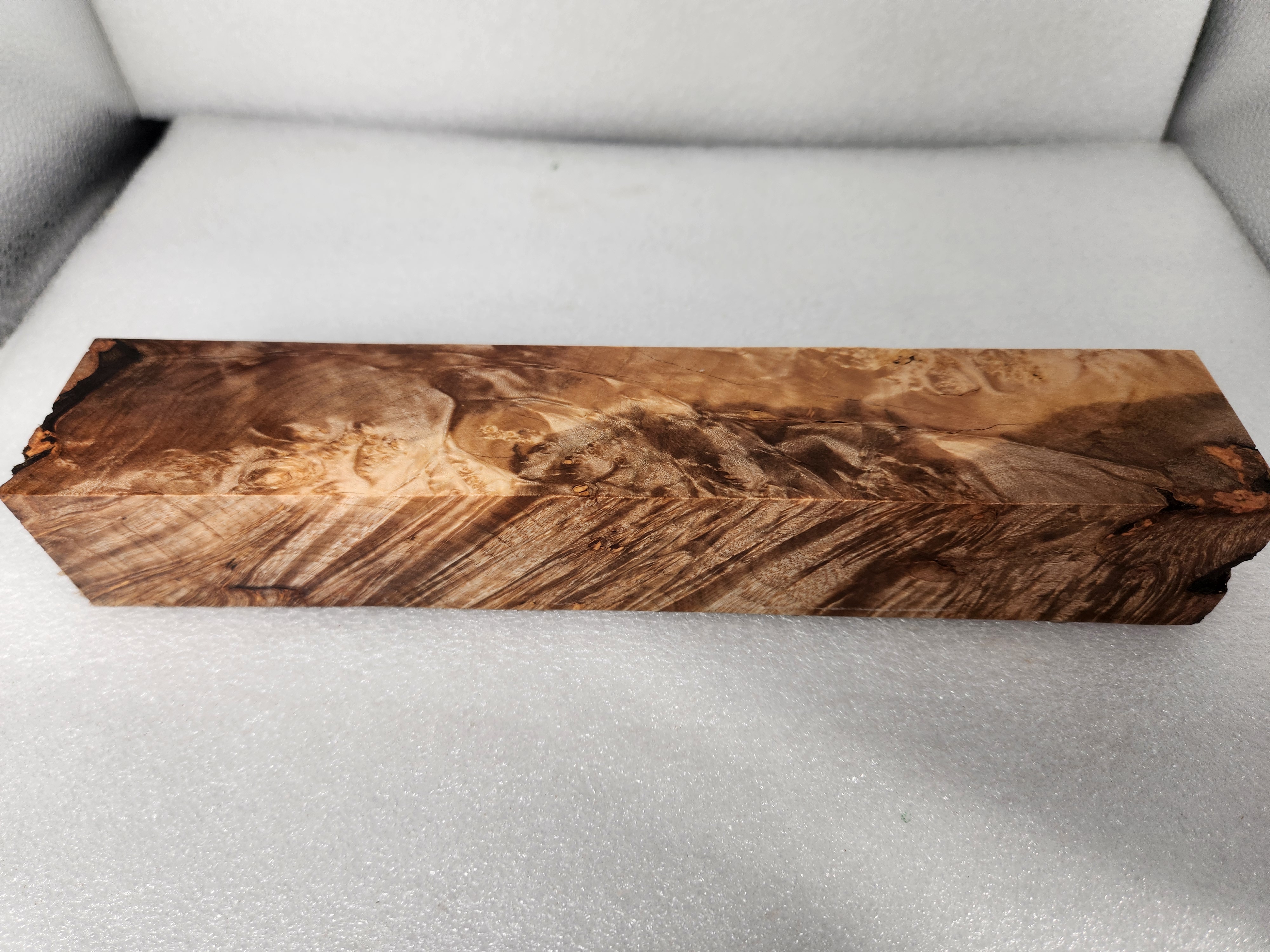Clear Stabilized Burl Maple Turning Blank — photo 2