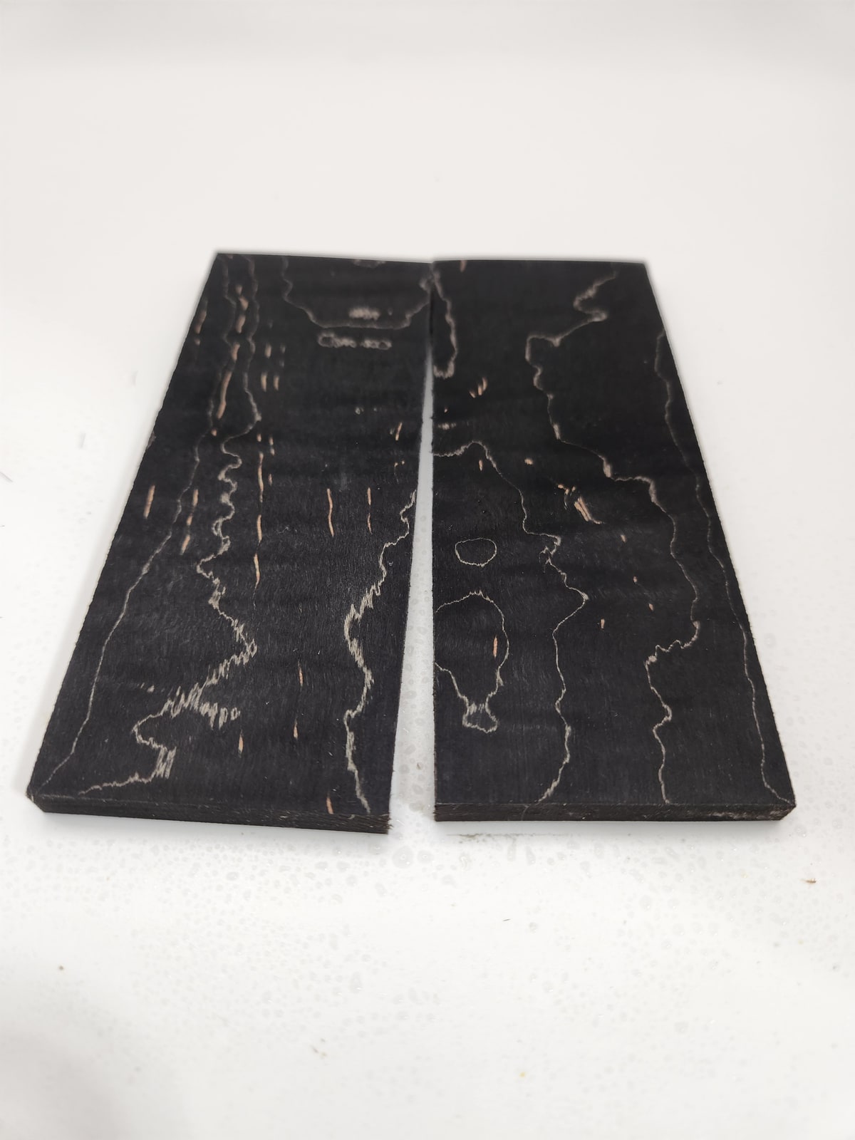 Maple Knife Scales – Midnight Black Dyed (5x2x0.25)