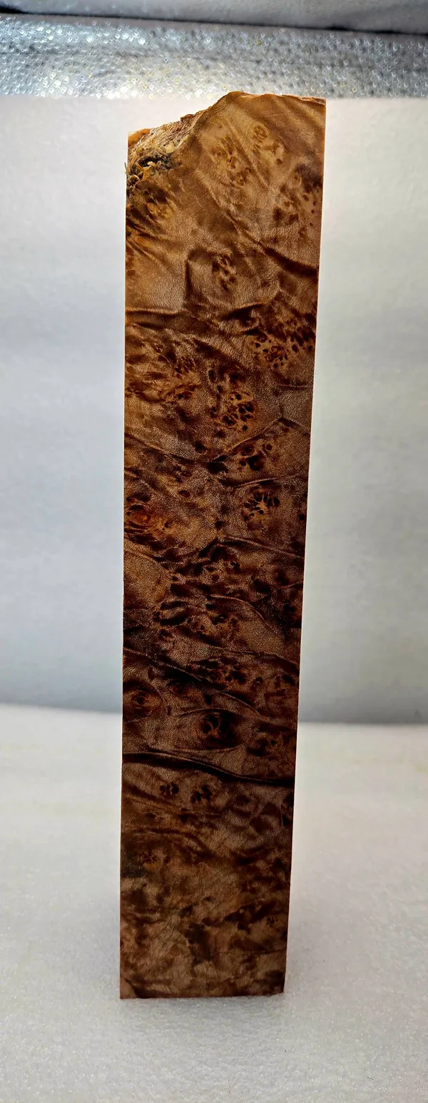 Clear Stabilized Burl Maple Turning Blank