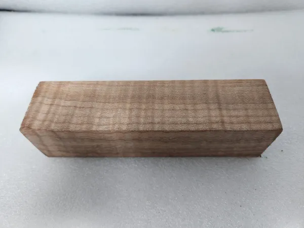 Clear Stabilized Quilted Maple Handle Block Bookmatched — photo 4