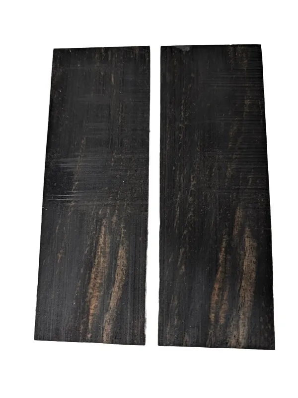 Natural Gabon Ebony Knife Handle Scales (5.5x2x0.25) — photo 2