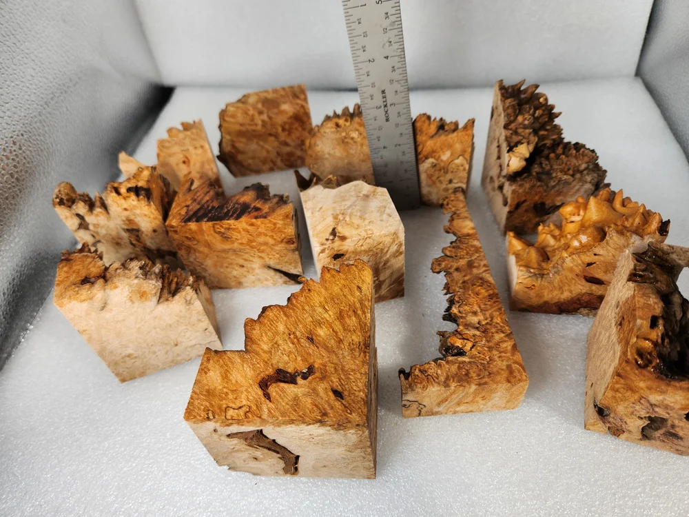 Figured Burl Maple Turning Blank Kit