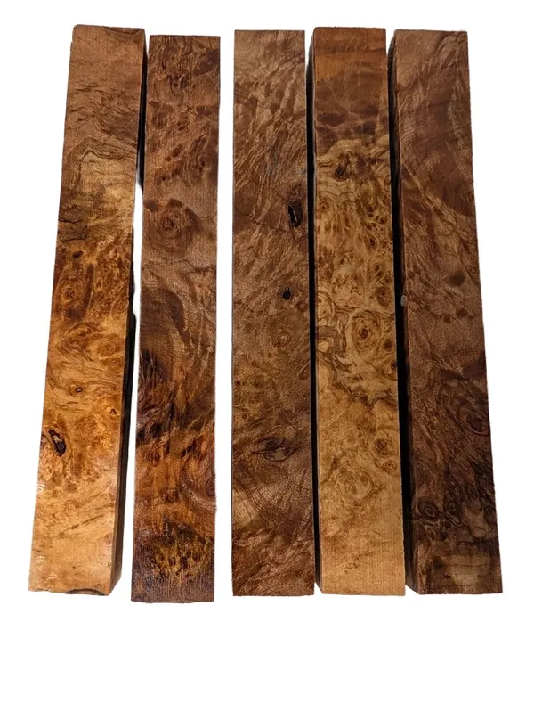 Lot of Stabilized Maple Burl Pen Blank (6x0.75x0.75) — photo 2