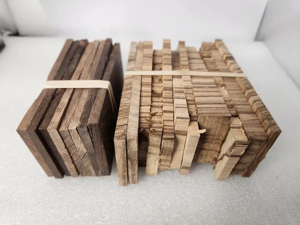 Natural Wenge, Zebrawood Knife Scales Kit