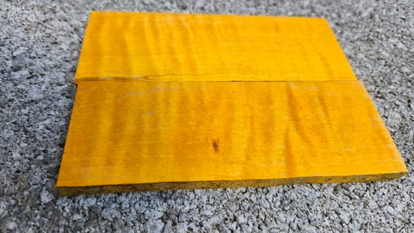 Aztec Gold Stabilized Maple Knife Scales