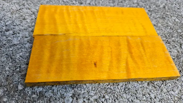 Aztec Gold Stabilized Maple Knife Scales