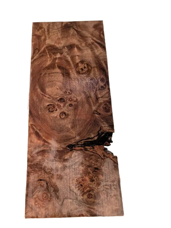 AAA Bookmatched Stabilized Maple Burl Scales (5x2x0.375) — photo 3