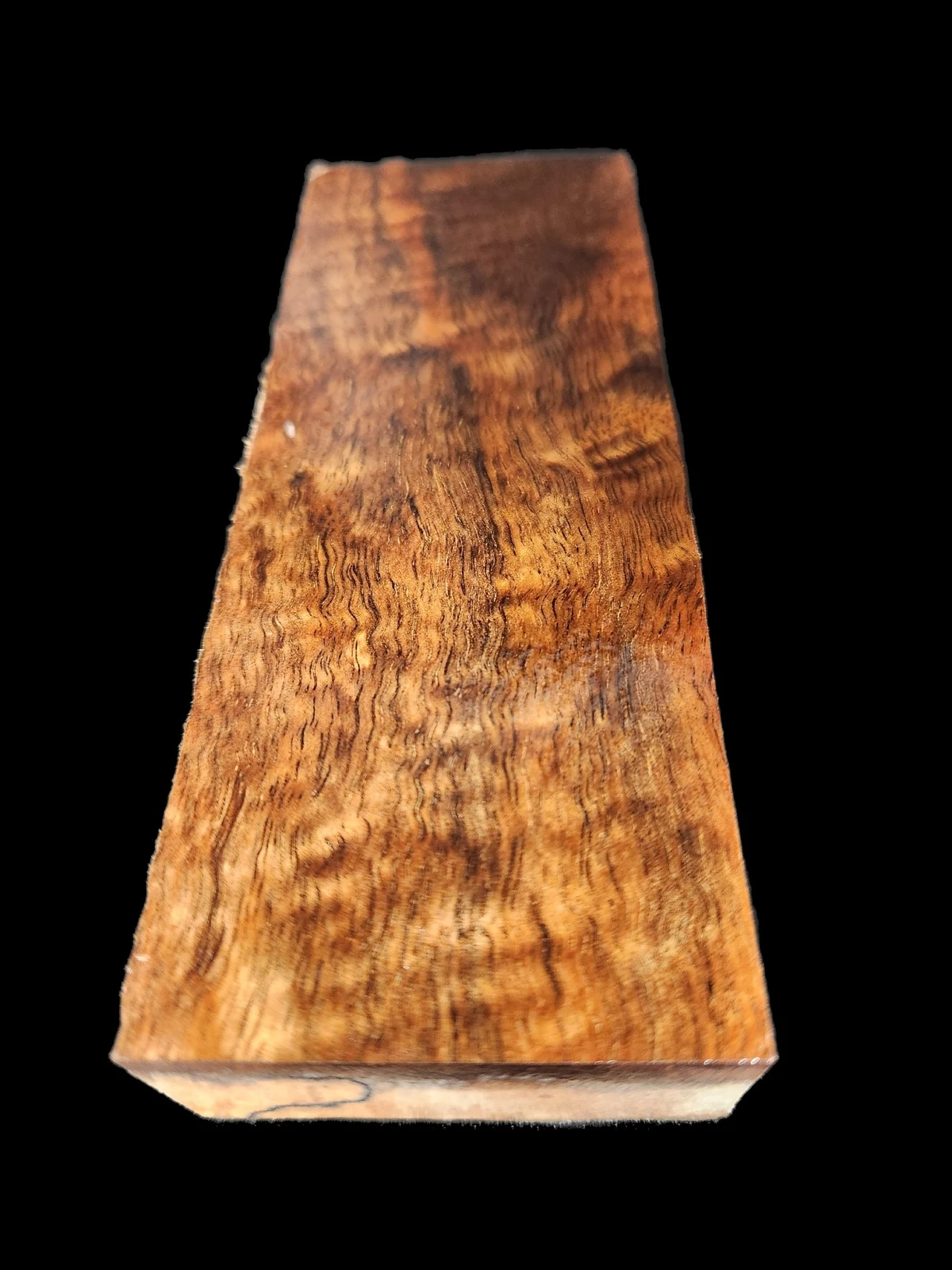 Stabilized Curly Koa Knife Handle Block – Wood Handles for Knives (5x2x1)