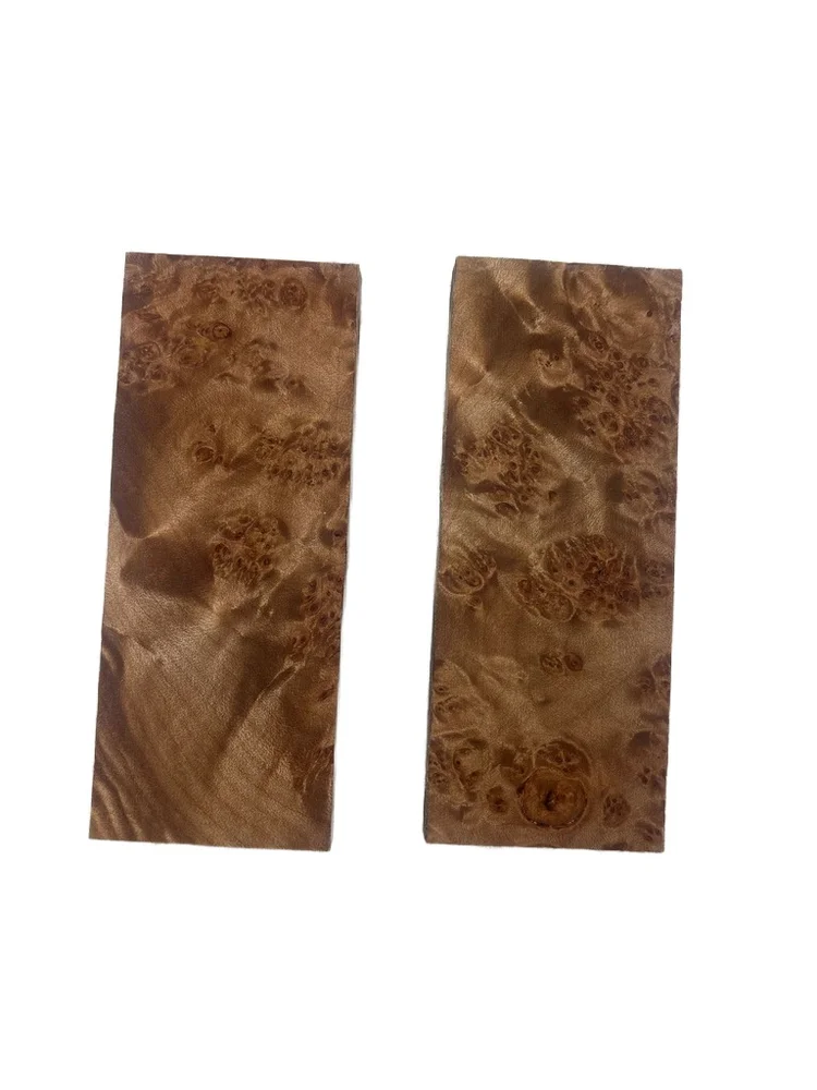 Hand-Selected Stabilized Maple Burl Knife Scales (5x2x0.375)