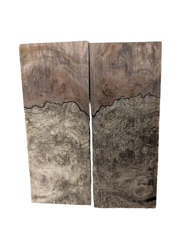 Premium Bookmatched Stabilized Maple Burl Scales (5x2x0.25) — photo 3