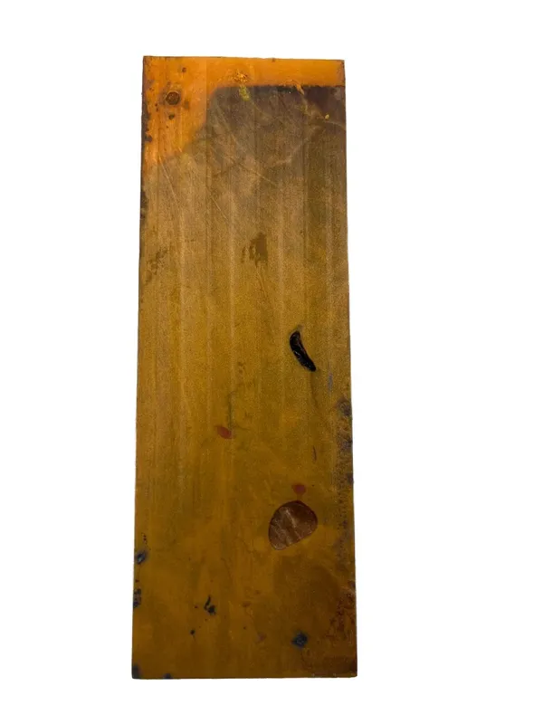 AAA Stabilized Resin Orange Dyed Maple Knife Handle Block (5.75x2x0.75) — photo 3