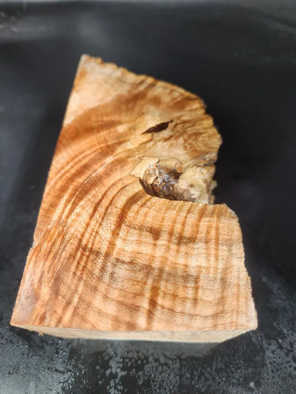 Clear Stabilized Burl Maple Bottle Stopper Blank — photo 5
