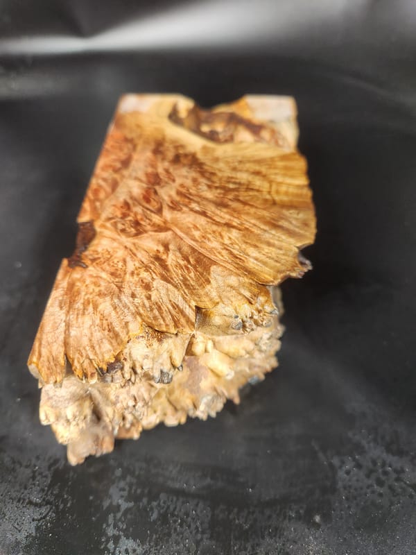 Clear Stabilized Burl Maple Handle Block