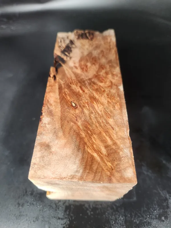 Clear Stabilized Burl Maple Bottle Stopper Blank — photo 3