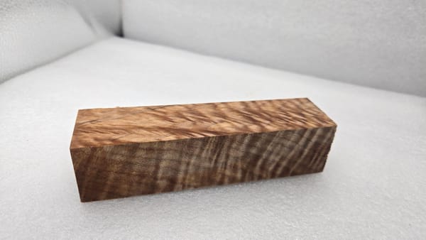 Clear Stabilized Burl Maple Handle Block