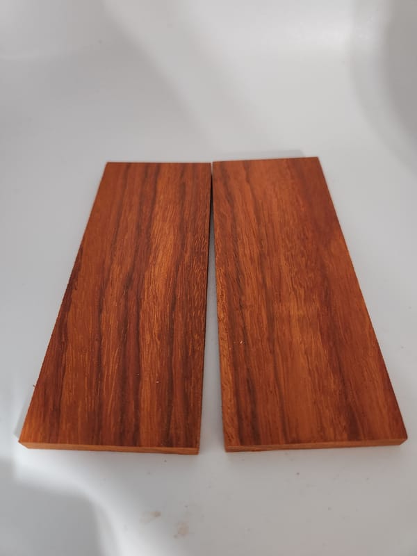 Natural Padauk Knife Scales — photo 3