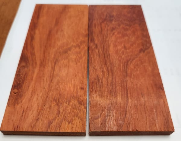Natural Padauk Knife Scales — photo 4
