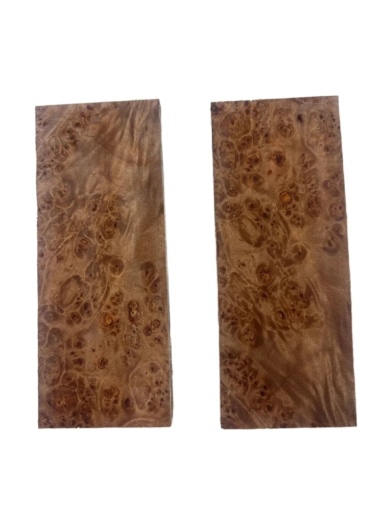 Stabilized Maple Burl Knife Handle Scales (5x2x0.25)