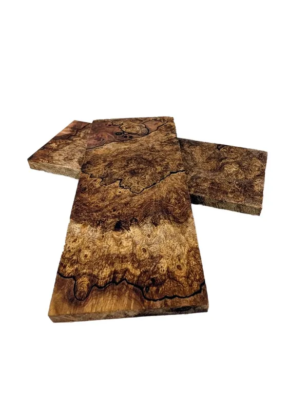 Stabilized Spalted Maple Knife Handle Scales (5x2x0.25) — photo 4
