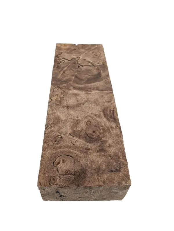 Stabilized Maple Burl Knife Handle Block (6x2x1) — photo 2