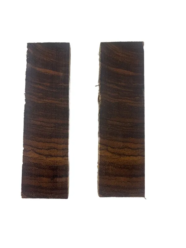 Exhibition Grade Stabilized Zebrawood Knife Handle Scales (5x1.5x0.375) — photo 1