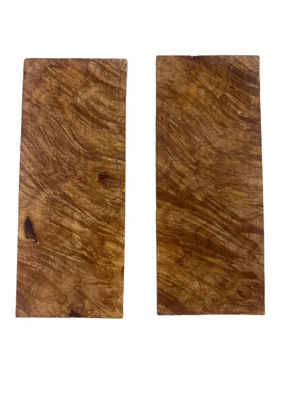 Stabilized Quilted Maple Knife Handle Scales (5x2x0.25) — photo 1