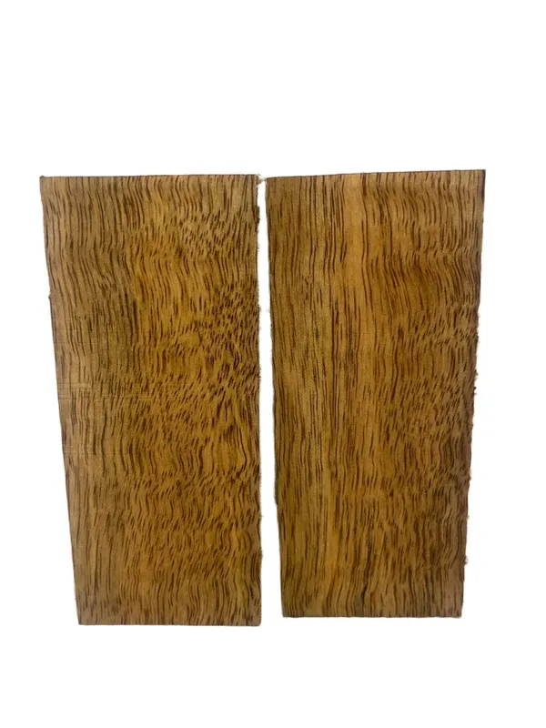 Stabilized Curly Mango Handle Material (5x2x0.25) — photo 1