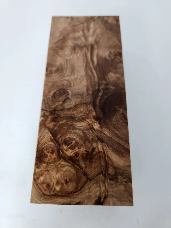 Clear Stabilized Burl Maple Handle Block