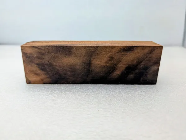 Clear Stabilized Walnut Handle Block — photo 3
