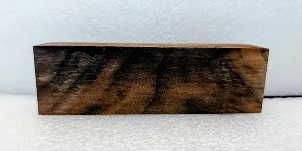 Clear Stabilized Walnut Handle Block — photo 2