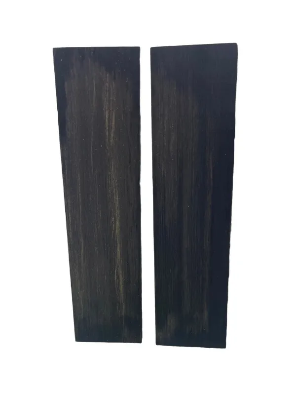 Natural Gabon Ebony Knife Handle Scales (6x1.5x0.25) — photo 3