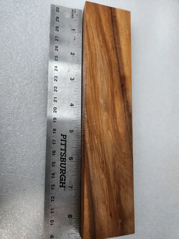 Clear Stabilized Olive Wood Turning Blank — photo 2