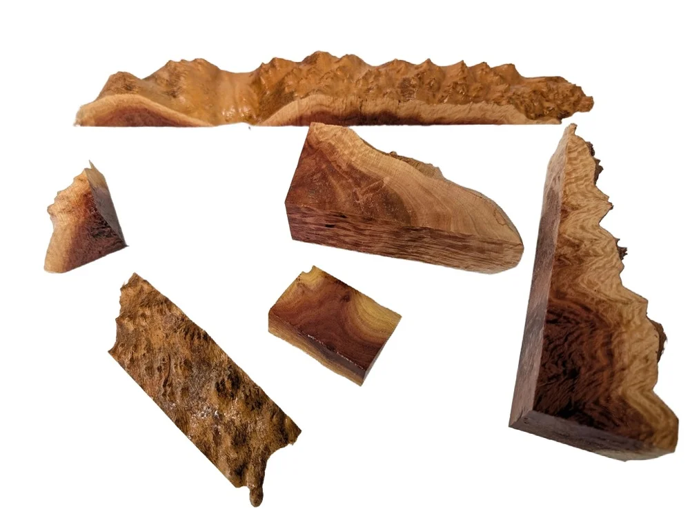 Natural Red Mallee Burl Offcuts