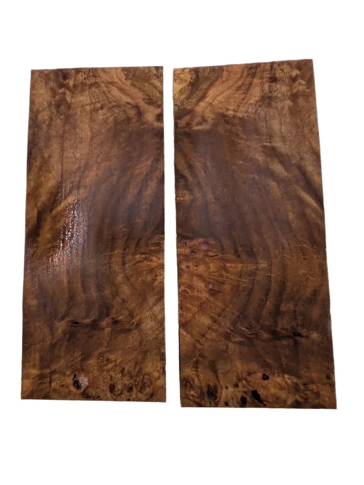 Premium Stabilized Maple Burl Knife Scales (5x2x0.25)