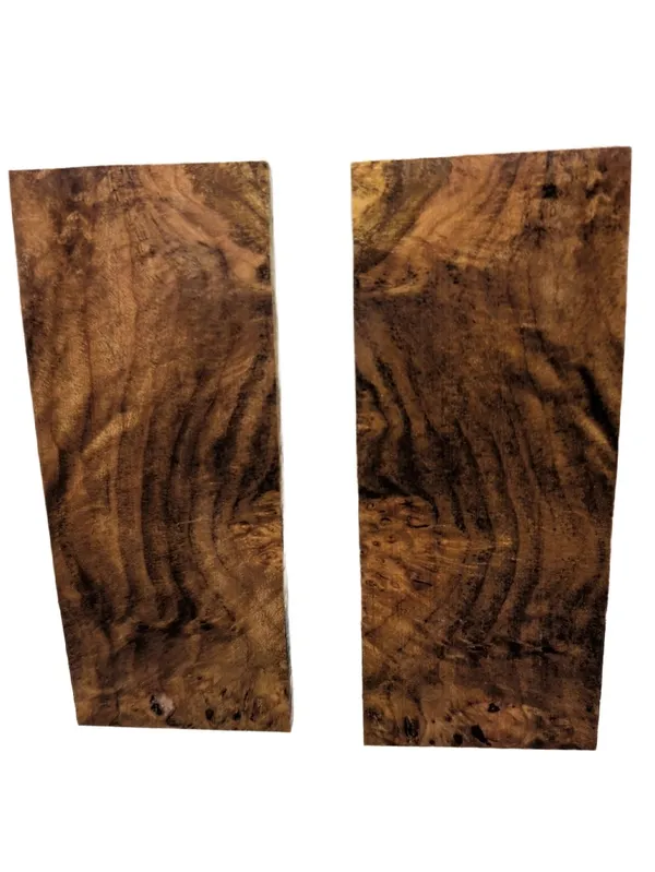 Premium Stabilized Maple Burl Knife Scales (5x2x0.25) — photo 2
