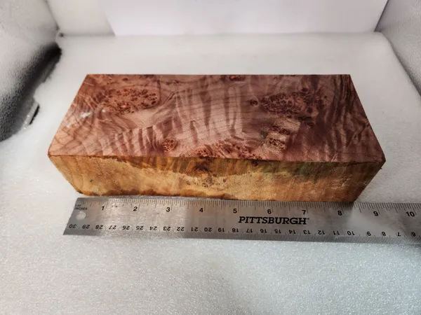 Clear Stabilized Burl Maple Turning Blank — photo 6