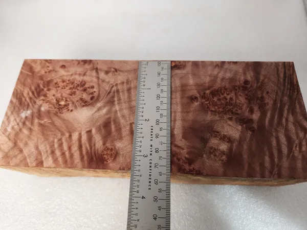 Clear Stabilized Burl Maple Turning Blank — photo 4