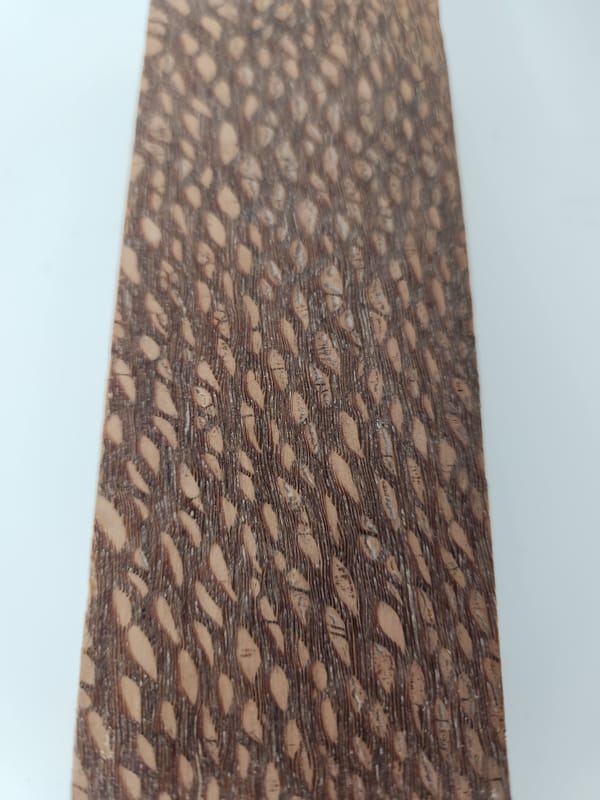 Clear Stabilized Leopardwood Handle Block — photo 2