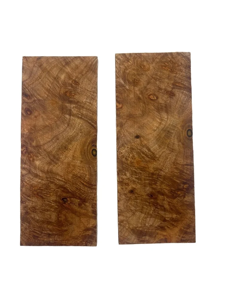 Hand-Selected Stabilized Maple Burl Knife Scales (5x2x0.25)