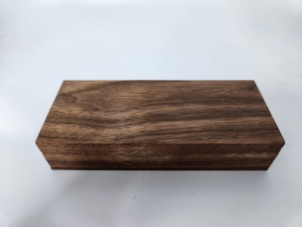 Clear Stabilized Walnut Handle Block — photo 6