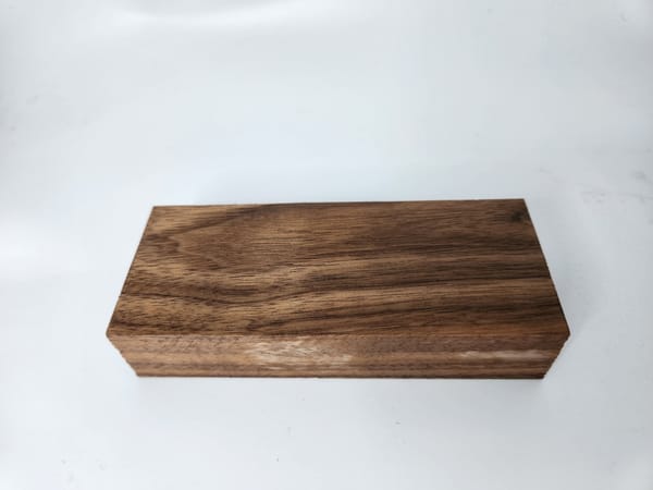 Stabilized Black Walnut Knife Handle Block – Wood Handles for Knives (5x2x1)