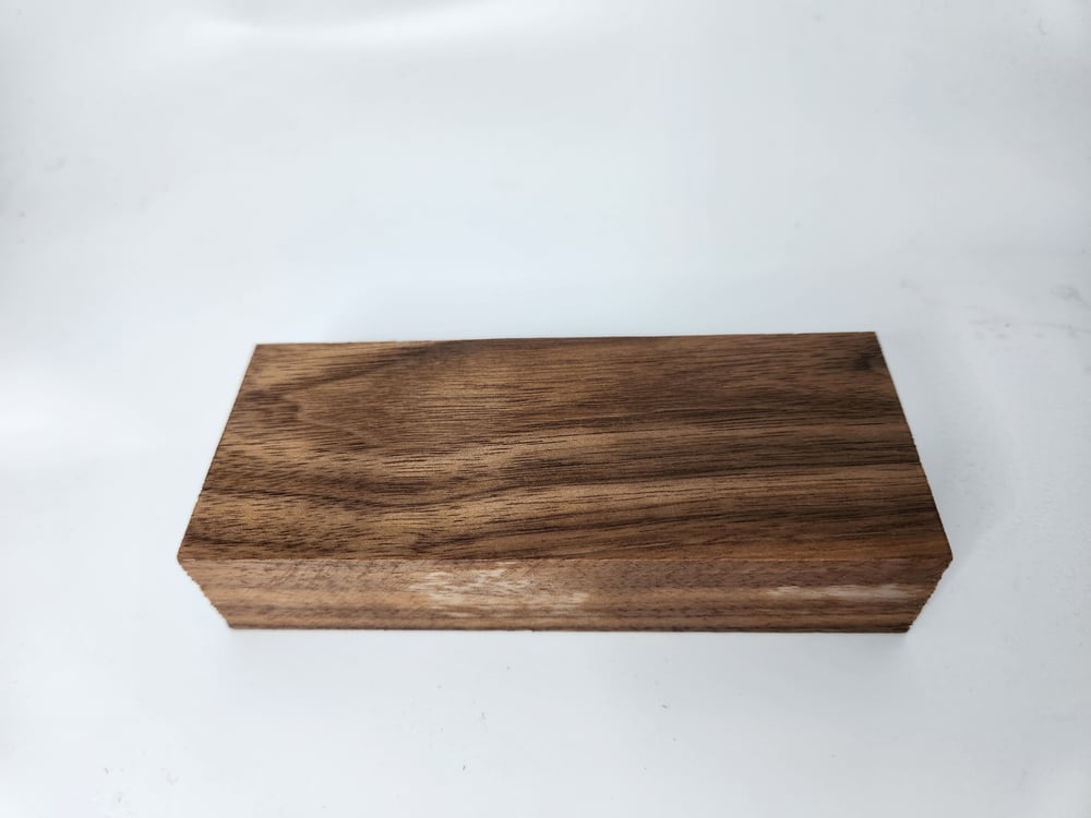 Stabilized Black Walnut Knife Handle Block – Wood Handles for Knives (5x2x1)