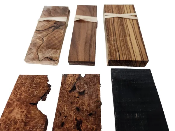 Lot of Stabilized Multiple Wood Knife Scales (5x2x0.25) — photo 3