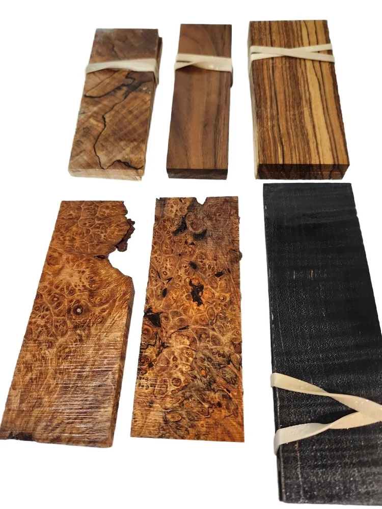 Lot of Stabilized Multiple Wood Knife Scales (5x2x0.25)
