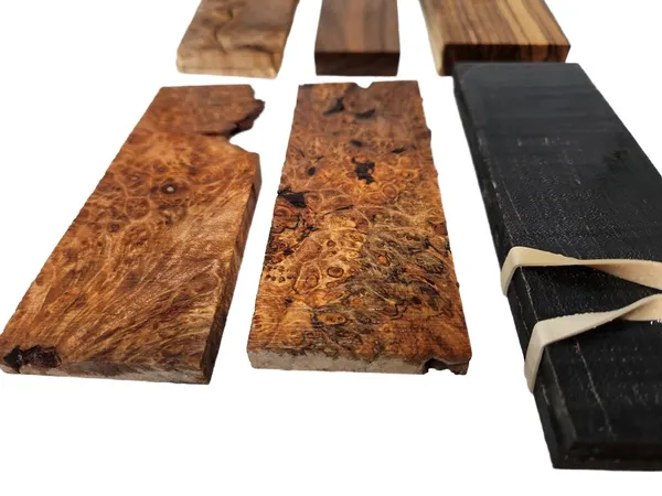 Lot of Stabilized Multiple Wood Knife Scales (5x2x0.25) — photo 2