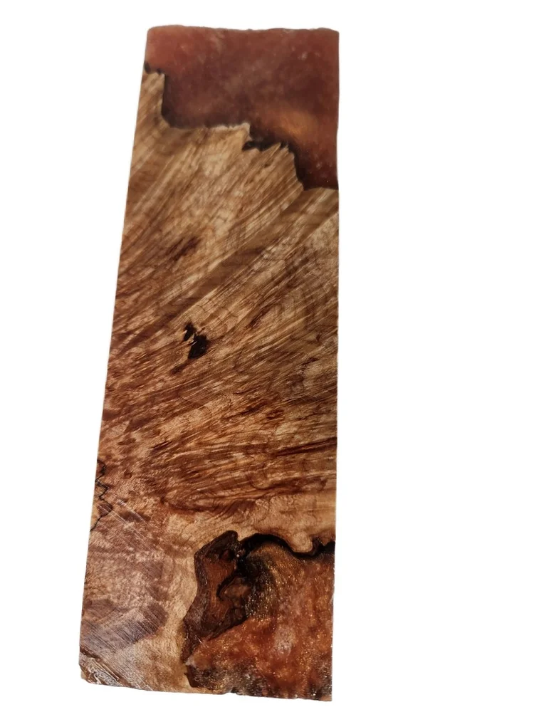 AAA Stabilized Resin Copper Dyed Maple Knife Handle Block (5.875x1.875x1.25)