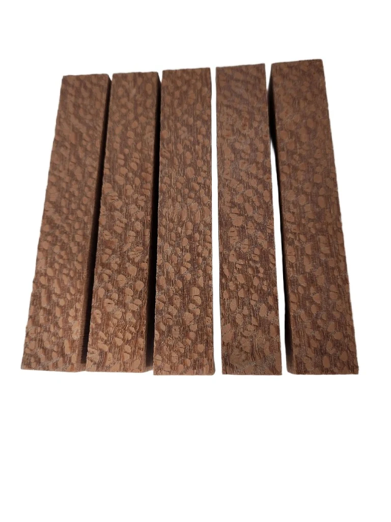Lot of Leopardwood Pen Blank – set of 5- Turning Wood (5x0.75x0.75)
