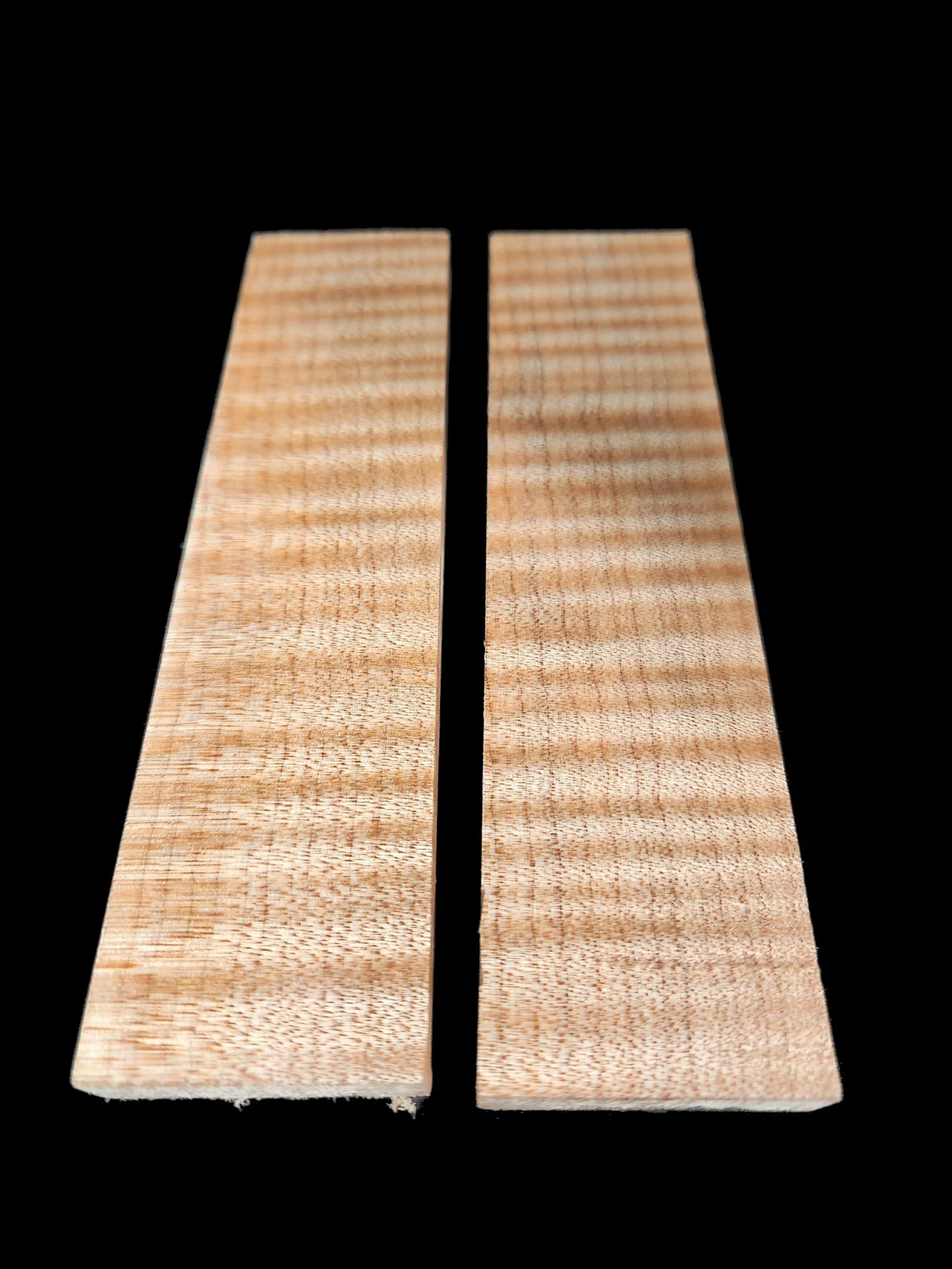Bookmatched Stabilized Maple Knife Scales – Wood Handles for Knives (6x1.5x0.45)
