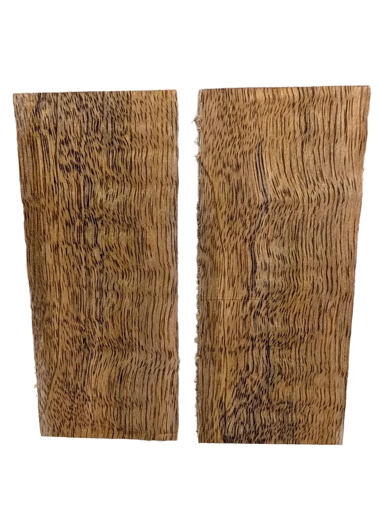 Exhibition Grade Stabilized Curly Mango Knife Handle Scales (5x2x0.375)