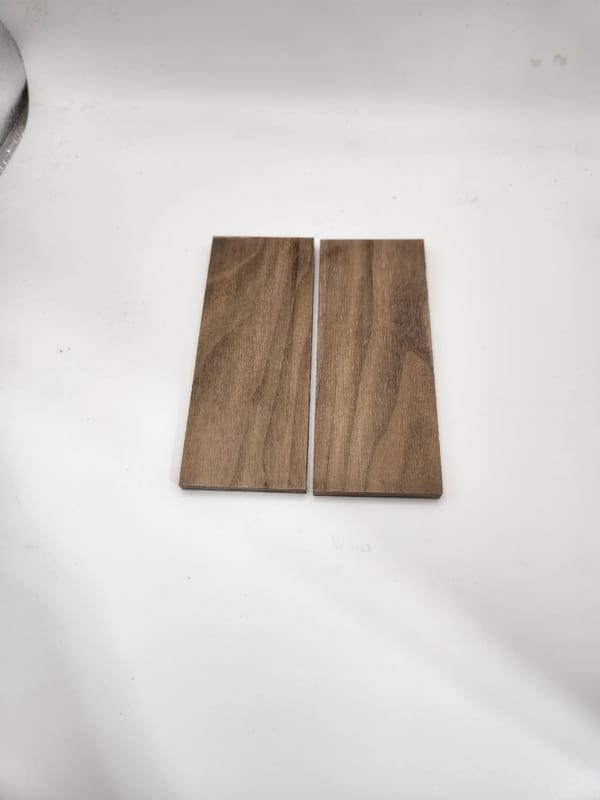 Black Walnut Knife Scales – Knife Handle Material (5x2x0.25)